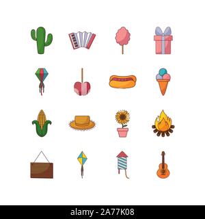 festival icon set pack, High Quality variety symbols Vector illustration Stock Vector