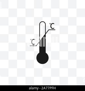 Temperature limitation symbol. Vector illustration, flat design. Stock Vector