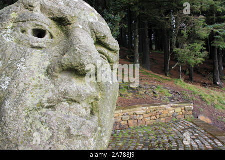 'Orme Sight' sculpture, Beacon Fell Country Park, Lancashire, UK Stock Photo