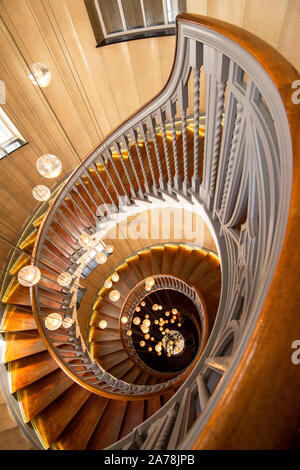 The Spiral Staircase at Heal's Department Store in London, England UK Stock Photo