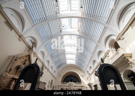 Inside the Victoria and Albert Museum, London England UK Stock Photo