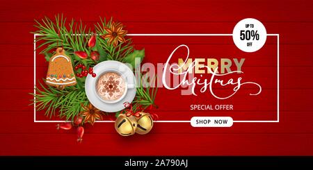 Christmas Sale Banner Stock Vector