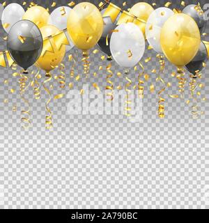Birthday Party with Balloons Stock Vector