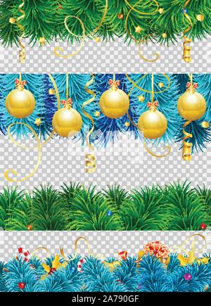 Christmas Frame with Fir Branches Stock Vector