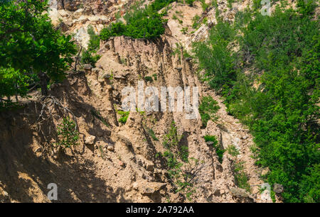 Rock structure 'Djavolja Varos' made by strong erosion (Devil's town) near Kursumlija on south Serbia. It was nominee for new seven natural wanders li Stock Photo