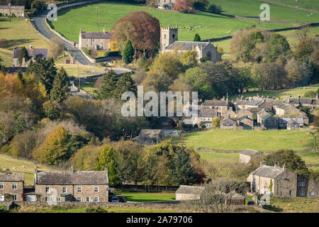 Langthwaite remote village near Reeth in Arkengarthdale, The Yorkshire Dales, England. Stock Photo