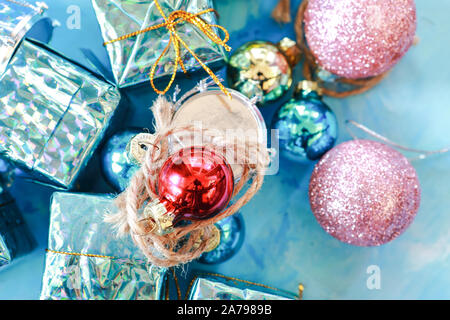 New Year and Christmas decorations Stock Photo