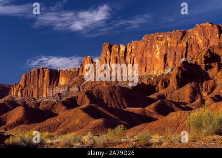 Capital Reef National Park in Southern Utah. Historical Mormon Settlement Stock Photo