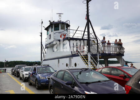 Lake Champlain ferries from Plattsburgh NY Stock Photo