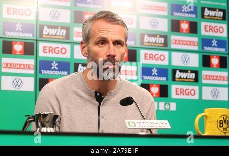 Dortmund, Deutschland. 31st Oct, 2019. firo: 30.10.2019, Football, Football: DFB Pokal, Season 2019/2020, BVB Borussia Dortmund - VfL Borussia Monchengladbach Monchengladbach 2: 1 Marco Rose, Portrait, Press Conference | usage worldwide Credit: dpa/Alamy Live News Stock Photo