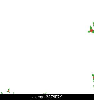 Christmas holly branches with cinnamon and cloves on a white background. Seamless pattern. Stock Vector