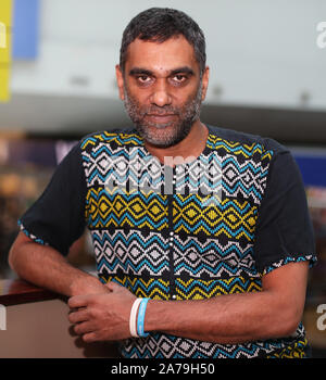 Amnesty International secretary-general Kumi Naidoo at George Best city airport in Belfast, who has said the official response to the ???ticking clock??? of climate change has been far too timid. Stock Photo