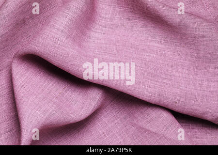 Background from a purple tablecloth, top view Stock Photo
