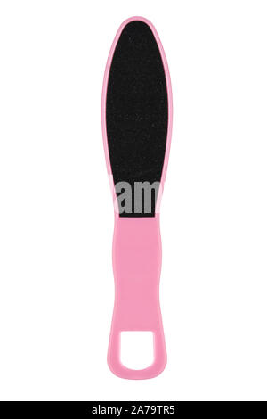Foot file on white background Stock Photo