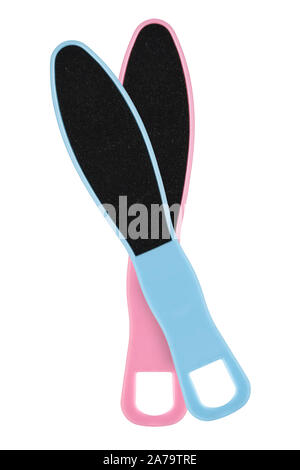 Foot file on white background Stock Photo