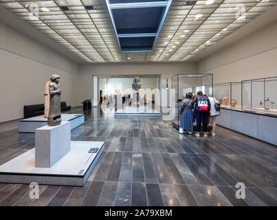 interior of galleries, Louvre Museum, Abu Dhabi Stock Photo