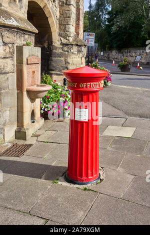 Unique Victorian Column Pillar box Stock Photo