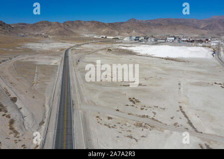 Aerial views of Searles Lake, Trona, California Mine Stock Photo