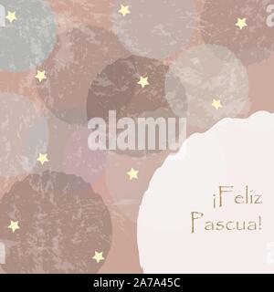 Happy Ester greeting Card. Vector Illustration Stock Vector