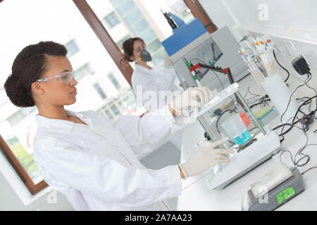 concept of scientists in a lab Stock Photo