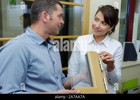 insulated door and window boutique Stock Photo