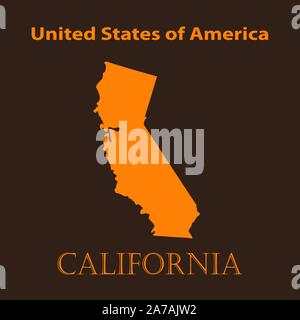flat design with map California concept for air travel Stock Vector ...