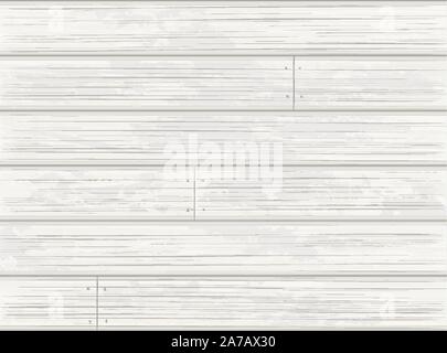White Wood Timber Flooring or Siding Planks with Peeling Paint Background - Detailed vector, Grouped and Layered, easy to edit and change colors EPS10 Stock Vector