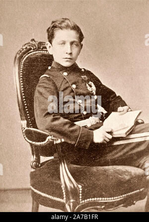 Louis Napoleon, Prince Imperial (1856-1879) at age 14. June 18, 1870 Stock Photo