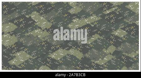 Military style abstract tropical camouflage design Stock Vector