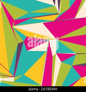 Abstract background with colorful triangles for magazines, booklets or mobile lock screen Stock Vector