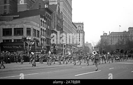 Franklin D. Roosevelt - Franklin D. Roosevelt inauguration. Parade. Washington, D.C. March 4, 1933 Stock Photo