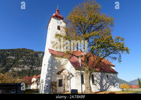 Teufenbach-Katsch: church in Teufenbach in Austria, Steiermark, Styria, Murau-Murtal Stock Photo