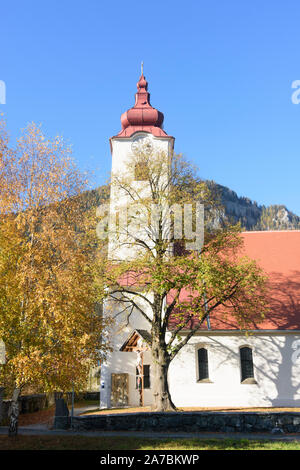 Teufenbach-Katsch: church in Teufenbach in Austria, Steiermark, Styria, Murau-Murtal Stock Photo
