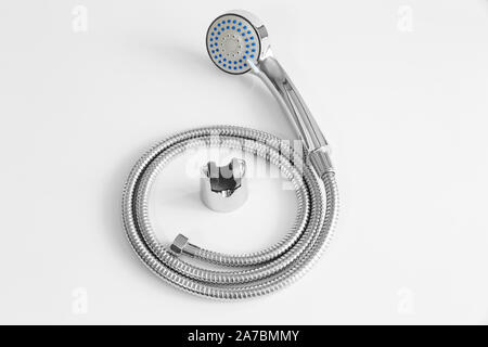 Shower head for bathroom and wall mount on white background Stock Photo