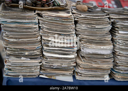 Group of vintage photos . Cold war Stock Photo