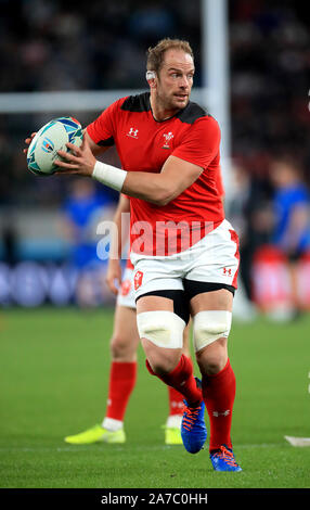 Wales' Alun Wyn Jones before the 2019 Rugby World Cup bronze final ...