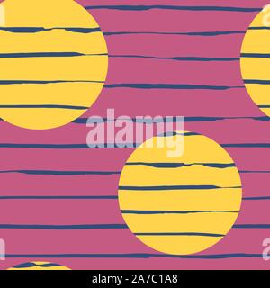 Handdrawn brush stroke seamless pattern. Memphis style pattern. Abstract background. Stock Vector