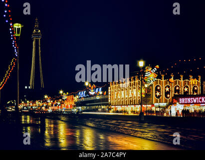 Blackpool Illuminations Along The Golden Mile, Lancashire, England, UK ...