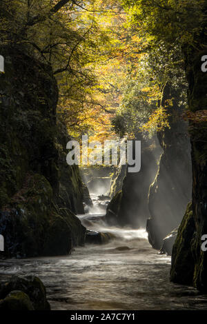Fairy Glen Gorge - Snowdonia National Park Stock Photo