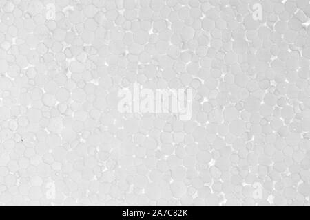 Styrofoam or polystyrene material close up view as a background or texture. Stock Photo