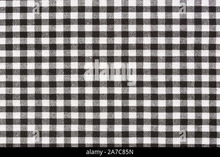 Black and white tablecloth pattern. High quality texture in extremely high resolution. Stock Photo