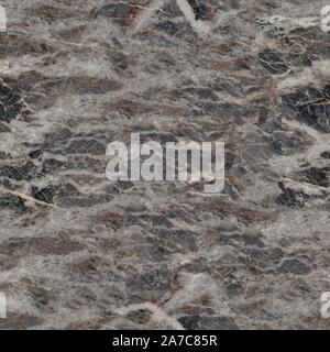 Close up of fine image of dark grey marble stone. Seamless square background, tile ready. Stock Photo