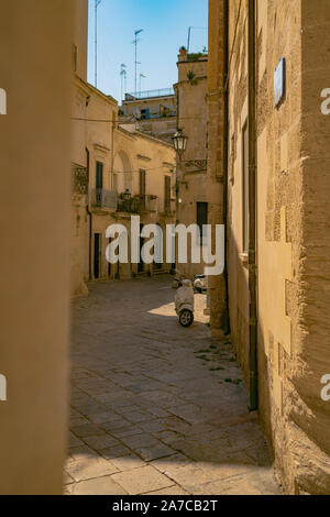 Lecce, Italy 21 August 2019: downtown alley in Lecce during the summer Stock Photo