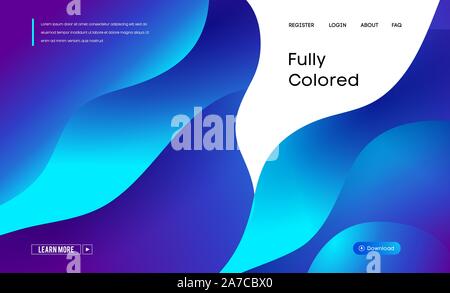 Website background modern abstract illustration with colorful abstract vector gradient background on white background. Vector abstract geometric Stock Vector