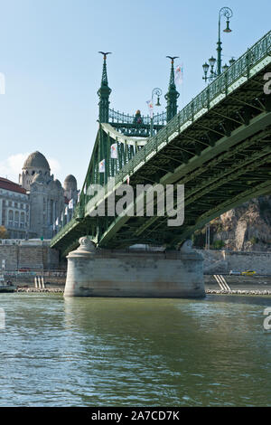 Liberty Bridge (Szabadság híd). Budapest Stock Photo