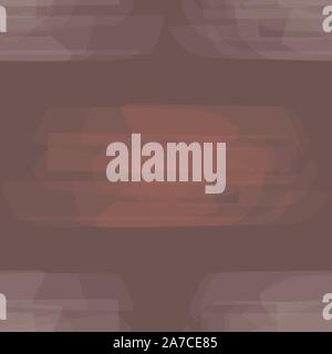Watercolor style wicker effect design in pastel red and purple. Seamless vector geometric pattern on rich brown background. Warm vibe. Great for Stock Vector