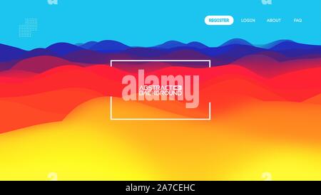 Gradient wave abstract background. Presentation template. Colorful waves background vector. EPS 10