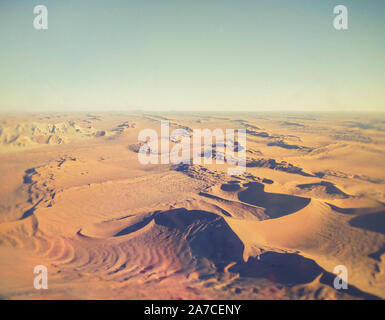 sand dunes in Namibia desert Stock Photo