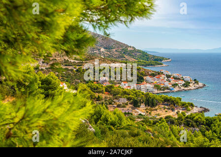 Milna, island Hvar, Croatia Stock Photo