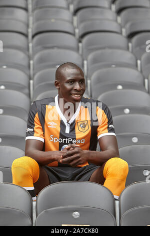 25th July 2016 - Mo Diame in the stands at the KC Stadium during his time with Hull City FC,  Kingston upon Hull, UK. Stock Photo